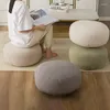 Oreiller de Style japonais, couverture circulaire en velours polaire, Pouf de méditation, Futon moderne, Tatami de balcon, tapis de canapé paresseux non rembourré