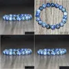 Beaded Mg1167 New Mens 10 Mm Blue Sodalite Bracelet Yoga Mala Gift For Husband Boyfriend Insomnia Drop Delivery Jewelry Brace Dhgarden Dhvct