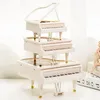 Decoratieve objecten Beeldjes Creatief Draaiend Dans Klein meisje Piano Muziekdoos Decoratieve ornamenten Kinder Valentijnsdag Verjaardagscadeau 230911