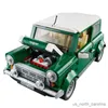 Blocos de construção de carro verde, compatível com aniversário, presente de natal, modelo de automóvel, brinquedos r230911