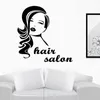 Wall Stickers Hair Salon Sticker Beauty Scissors Decal Haircut Name Posters Art Decals Decor Decoration Mural