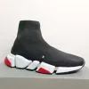 Designer Paris chaussures chaussettes chaussures pour moi femmes Triple-S noir blanc rouge respirant baskets course coureur chaussures Balencai chaussures marche sport extérieur