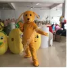 Vermelho amarelo azul cão mascote traje andando terno de halloween grande evento traje terno vestido de festa vestuário traje de carnaval