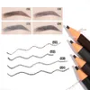 Eyebrow Enhancers 1Pcs Black Brown Gray Pull Pencil Waterproof Eye Brow Enhancer Pen Long Lasting Professional Eyes Makeup Tool Cosmetics 230911