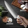 Damascus Chef Knife 8 Inch Sharp Kitchen Knife Japanese VG-10 Stainless Steel Chopping Meat Cutting Knife Cooking Slicing Knives