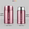 BOAONI 750ml 1000ml Food Thermal Jar Vacuum Insulated Soup Thermos Containers 316 Stainless Steel Lunch Box with Folding Spoon T20257o