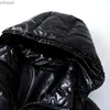 Męski Down Parkas Designer Kurtka męska błyszcząca zimowa wiatroodporna ciepła kurtka z kapturem kurtki para bluzy Hip Hop Trench płaszcz azjatycki rozmiar HKD230911