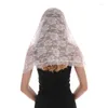 Schals Ankunft Spitze Blume Schal Atmungsaktive Gaze Kopftuch Hochzeit Schleier Bogen Einfarbig Mantilla Frauen