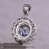 gemme colorate Collana per uomo Ciondolo Ice Out Collane alla moda Ciondoli firmati Collana a catena 14k Donna Gioielli con ametista Gioielli in pietra Gemme e gioielli