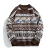Suéteres para hombre Cityboy Mountain Fel Sweater Invierno Versátil Jacquard Prendas de punto