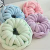 Pillow Inyahome Handmade Round Doughnut Knotted Decorative Throw Pillows For Home Bed Room Couch Decor Office Sofa