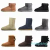 Autumn Winter Designer Warm Snow Boots Womens Half Ankle Full Fluffy Satin