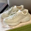 Sneaker Dad schoen echte schoenen 2024Mac80 dik paar Casual vrouwelijke heren herfst Rhyton lederen mode zool High Sports Edition mannelijk DLV0