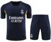 22 23 24 Survêtement à manches courtes du Real Madrid Sportswear Hommes Costume d'entraînement Kit de maillot de football Uniforme Chandal 2023 2024 Ensembles de survêtements de football sans manches pour hommes