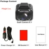 2,0 tum bil DVR A500 Dual Lens 1080p Dash Cam HDR Night Vision Driving Recorder G-Sensor Motion Detetion WiFi Valfritt