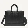 5A słynna marka teczka na skórzana torebka dla mężczyzn w pojedynczej torbie moda minimalistyczna luksusowa marka torba laptopa A4 Magazine 2023 Nowy czarny