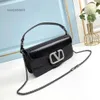 Chain Little Vbuckle Valenteno Shoulder Bag Vlogo Lady Miniloco Cowhide Handheld Classic Bags Leather 2024 One New Womens Straddle Fashion Metal Purse Bags Und R4NV