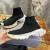 2023-Designer Sock Shoes Botas Luxo Homens Mulheres Retro Casual Sapatos Esportivos Sapatilhas Clássicos Alta Elástica Malha De Malha De Algodão Dupla Face De Veludo Ao Ar Livre