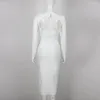 Casual klänningar enkla vit långärmad aftonklänning balklänning skopa hals tofs bröllop gäst rak
