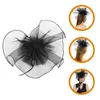 Bandanas chapeau de mariée en maille, coiffure, fascinateurs de cheveux pour femmes, bandeau, accessoires à clapet pour Banquet