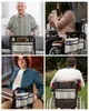 収納バッグレトロ中世のボヘミアエスニック車椅子バッグポケットアームレストサイド電気スクーターウォーキングフレームポーチ