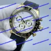 5 Model z oryginalnym pudełkiem męskie zegarki CAL.2813 Ruch automatyczny 40 mm Kosmografia 126518 116518 126519 Biała zegarek Sapphire Męskie zegarek gumowy pasek 2023 Nowy