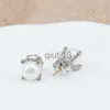 Stud Pearl Studs Stud Designer Femmes Boucles d'oreilles élégantes Boucles d'oreilles Vintage Bijoux de mode Accessoires Bijoux de mariage Orecchini Incrusté Imitation Zircon x0911