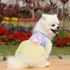 Abbigliamento per cani Abiti estivi Abito per animali domestici Abbigliamento di lusso Cucciolo Abito da sposa Gonna in tulle Piccolo medio Ropa Perro Costume Pomerania