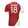 2023 2024 AS Monaco BEN YEDDER Football Jersey Shirt MINAMINO BOADU GOLOVIN 23 24 VOLLAND EMBOLO Flocked JORGE Boys DISASI FOFANA Football Shirt DIATTA