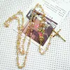 Pendant Necklaces CottvoReligious Yellow Crystal Beads Chain Rosary Christ Jesus Medal Crucifix Cross Prayer Chaplet Necklace Jewelry