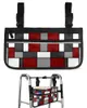 収納バッグジオメトリ赤い抽象車椅子バッグポケットアームレストサイド電気スクーターウォーキングフレームポーチ