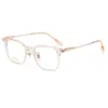 Lunettes de soleil Cadres Acétate Carré Titane Jambe Lunettes Pour Hommes Style Coréen Lunettes Personnalisées Haute Densité Transparent Lunettes Femmes