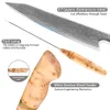 Xituo Kiritsuke Chef Knife Sharp Kitch Knife Damascus Pro VG10 High Carbon Steel 67 Layer Sushi Fruit Chicking Skining Sknife