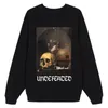 Skull Printed Mens Designer Hoodies Man and Women Pullover Undefeated Hoodie Loose Casual Hooded Sweatshirt Oversize Size S-2XL