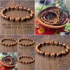 Beaded Mg1632 Strand Womens Solar Chakra Wrist Mala Bracelet 6 Mm Tiger Eye With Copper Handmade Yoga Malas Drop Delivery Jew Dhgarden Dhblr