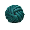 Pillow Inyahome Christmas Decor Velvet Ball Knot Handmade Knotted For Kids Room Couch Bed Car Office
