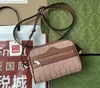 5A kosmetiska väskor G547551 24 cm rosa duk Ophidia Small Tote Shoulder Handväskor Rabatt Luxur Designer Purse For Women With Dust Bag Fendave