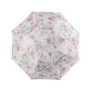 Umbrellas Double-layer Sun Umbrella Lace Fresh Protection Sunshade Rainy And Sunny Dual-use