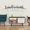 Stickers muraux Istanbul Skyline Decal Ville Autocollant Art Chambre Turquie Décor Motif Tatouage Salon Canapé Fond DW6173