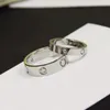 Rose Diamond Ring Designer ringar för kvinnor Guld rostfritt stål Kristallviggkvinna smycken kärlek ringer män lovar för kvinnliga kvinnors gåva engagemang