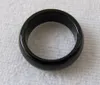 Cluster-Ringe, natürlicher schwarzer Onyx, handgeschnitzter Bandring, Größe 7–11, Durchmesser 17–21 mm