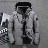 Men's Down Winter thickened down jacket men's middle disassembly cap zipper cardigan white down youth coat men's fashion tooling coat L230911