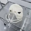 Bonnet de créateur pour femmes, automne et hiver, casquettes de crâne, couleur bonbon, thermique, vacances en plein air, chapeaux de sport, lettre triangulaire, bonnet à tricoter, nouveau -6