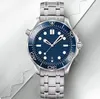 Sea Business Watch Automatisk mekanisk man armbandsur manliga klockor Asien 2813 lyxiga armbandsur lysande safir aaa klass gummiband Montre relojs hombre