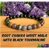 Bracciale con perline Mg1288 Agata naturale Bota Quarzo fumé Bracciale da donna Chakra della radice Aaa Tormalina nera Gioielli con consegna di goccia di energia B Dhgarden Dhco9