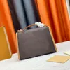 Tote Bolso de calidad Bolso mujer Oferta Descuento Cuero genuino Patrón de partido Código de fecha Número de serie Hombro letras más damier a cuadros Moda Bolso de noche