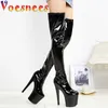 Boot's Shoes Pole Dancing Long Boots Thigh 20CM High Heels 8 Inch Over Knee Gothic Platform Stripper Red Lady Sexy 230911