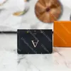 Designer de luxo titular do cartão de couro das mulheres cartões de crédito carteira clássico moeda bolsa de alta qualidade múltiplas posições carteiras com caixa