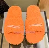 Ciabatte pantofole di lusso alla moda Parigi diapositive sandali pantofole fondo piatto per le donne designer caldo confortevole ragazza pelliccia pelosa lettere calde pantofola scorrevole taglia 35-40