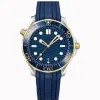 AAA BP Mens Watch Wysoka jakość James 007 Ceramiczna ramka biała Rologio Luxurys Watches Automatyczne ruch mechaniczny Super Stal nierdzewna z pudełkiem